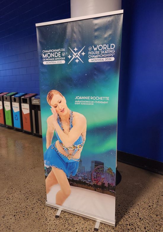 Pop Up Banner with Figure Skater