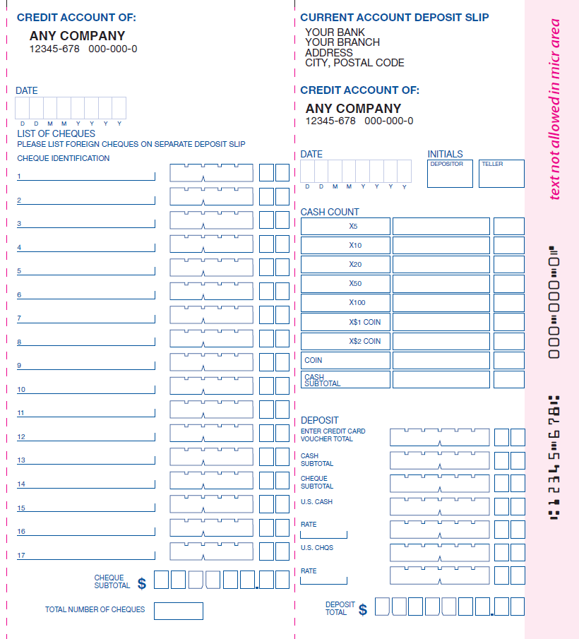 Deposit Book