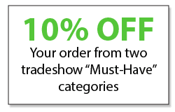 10% off two tradeshow must-haves coupon